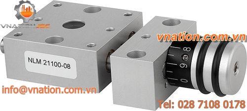 linear positioning stage / manual / single-axis / modular