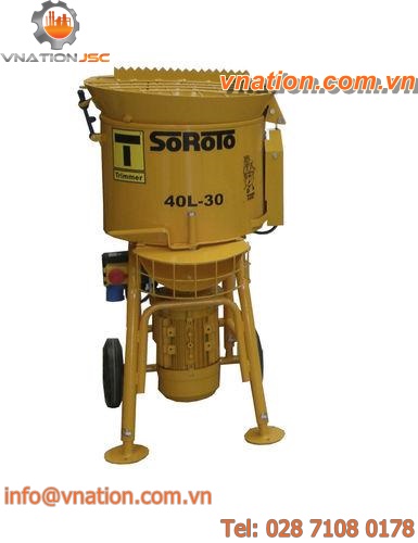 planetary mixer / batch / for cement / mobile