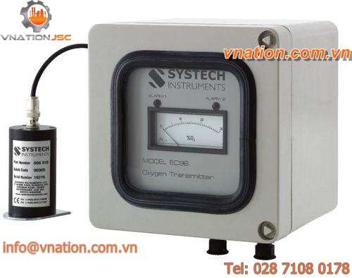 oxygen gas transmitter / electrochemical / multi-use
