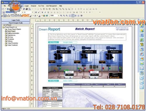 reporting software / data management / real-time