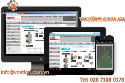 monitoring software / data management / SCADA / HTML5 terminal-compatible