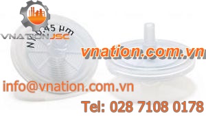 membrane filter / laboratory / syringe / PVDF