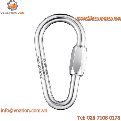 pear-shaped quick link / permanent connection