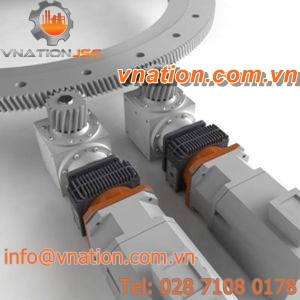 helical-toothed sprocket wheel / rotary table