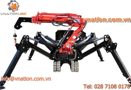 crawler mini crane / telescopic / radio-controlled / lifting