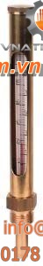 analog thermometer / liquid / threaded / industrial