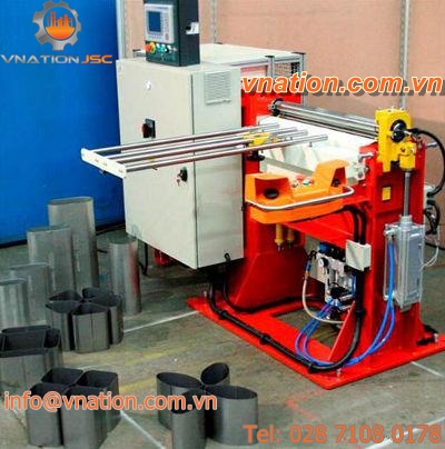 plate bending machine with 3 rollers / for tank manufacturing