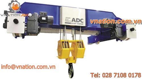 electric cable hoist / heavy-duty / variable-speed