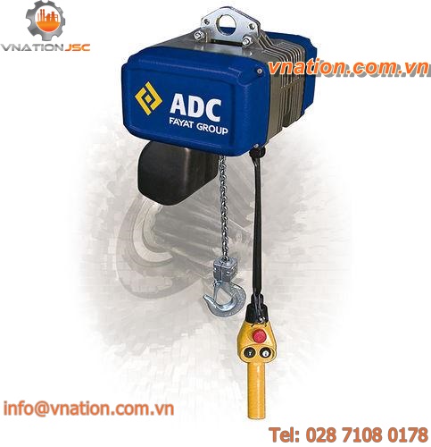 electric chain hoist / variable-speed / compact