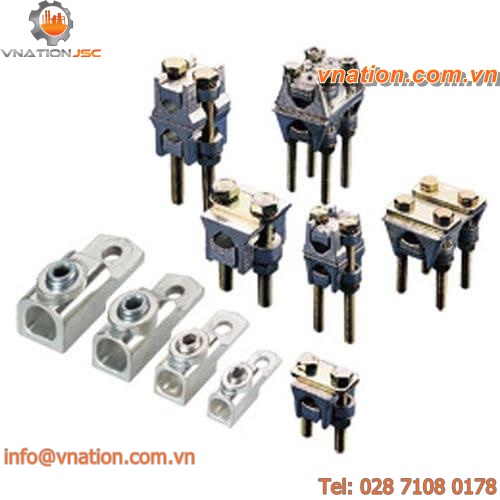 electric connector / cylindrical / screw / aluminium