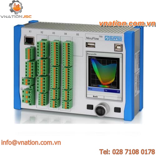 liquids and gase flow transmitter / with real time flow profile display
