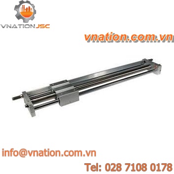 pneumatic cylinder / rodless / double-acting / precision