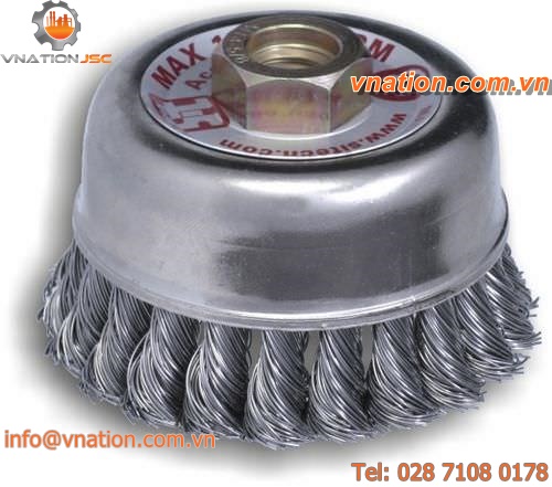 cup brush / cleaning / deburring / for grinding processes