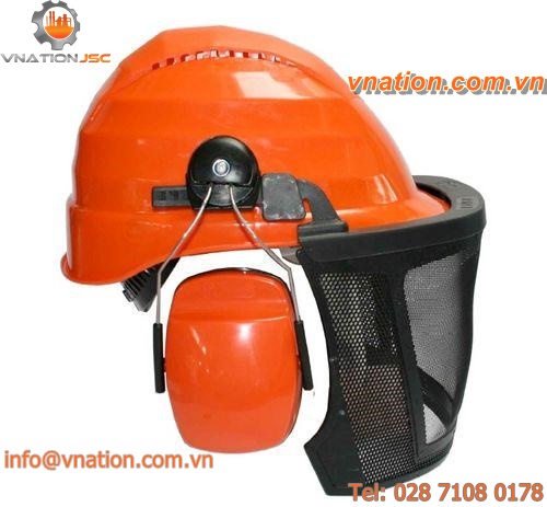 noise-reduction helmet / with face protection / forestry