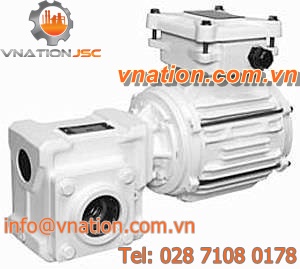 orthogonal gear-motor / helical / for the food industry / for hygienic applications