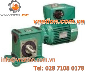 right-angle servo-gearmotor / worm / compact / for the food industry