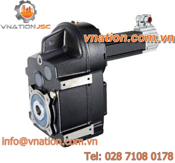 helical servo-gearbox / perpendicular / for shafts