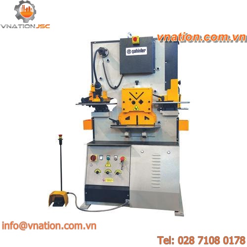 hydraulic punching and shearing machine / semi-automatic / for metal sheets / profile