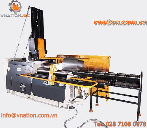 automatic plate bending machine / hydraulic / with 4 rollers / numerical control