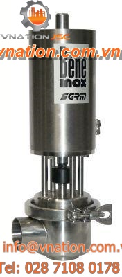 pneumatic valve / foodstuffs / seat