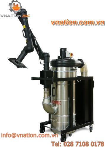 cartridge dust collector / pneumatic backblowing / mobile / for welding fumes