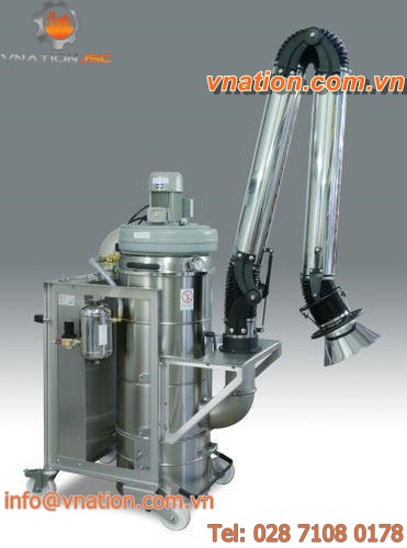 cartridge dust collector / pneumatic backblowing / mobile / industrial