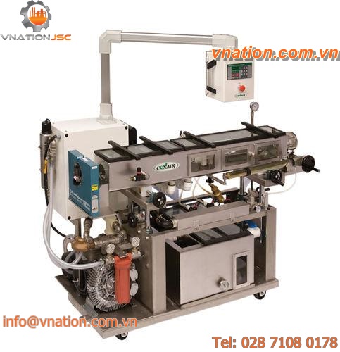 extrusion calibration tank / for profiles / vacuum / for pipes