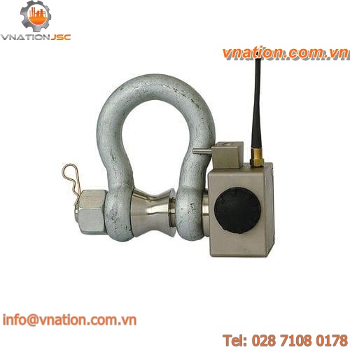 stainless steel lifting shackle / with charging cell