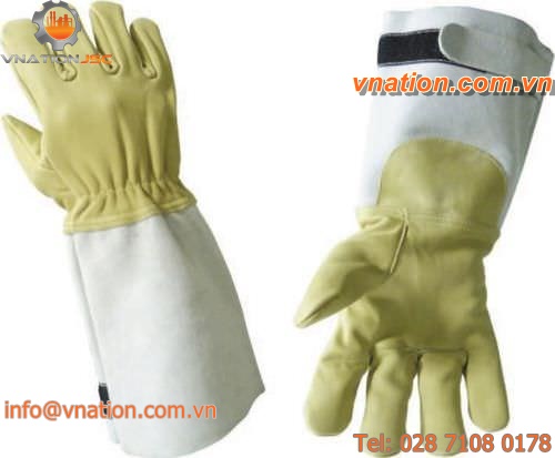 handling glove / mechanical protection / leather / full-grain leather