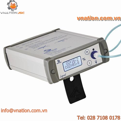 gas analyzer / oxygen / carbon dioxide / portable