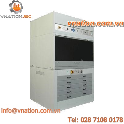 screen printing copying unit with horizontal screen drying cabinet