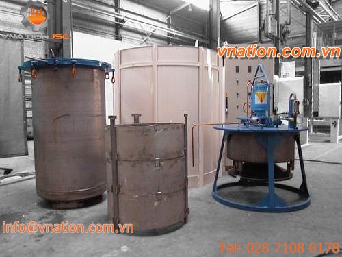 heat treatment furnace / tempering / rotary retort / oxygen