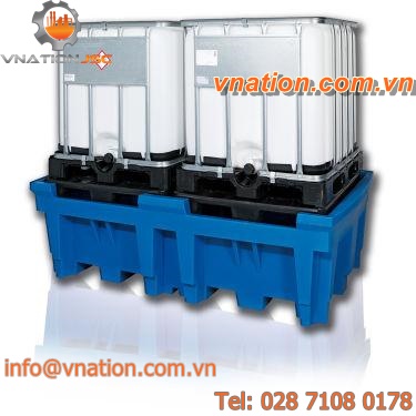 cubitainer containment bund / for drums / polyethylene / mobile
