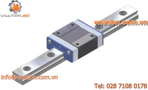 ball linear guide / profiled rail / miniature / rustproof