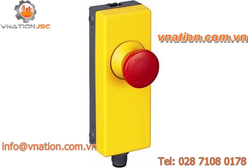 mushroom push-button switch / emergency stop / LED