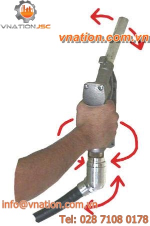 crimp fitting / elbow / for dispensing nozzles / spherical