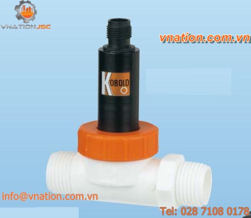 overhead flow meter / for liquids / in metering tube / compact
