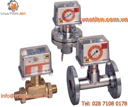 paddle flow switch / for liquids / stainless steel