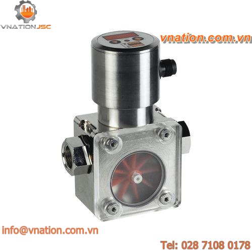 impeller flow meter / for liquids / in-line / with analog output