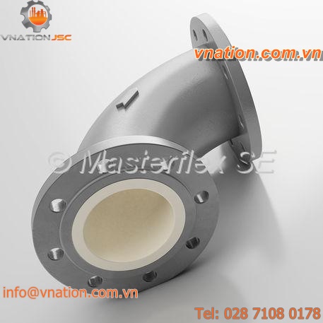 pneumatic conveying pipe elbow / wear-resistant / 90?