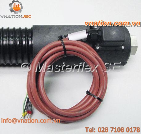 hot-melt heated hose / PTFE / chemical-resistant / corrugated