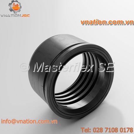hose flange / plastic / threaded / shock-proof