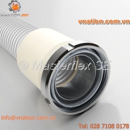 threaded fitting / conical / stainless steel / for hoses