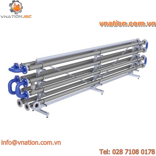 tubular heat exchanger / liquid/liquid / for wastewater