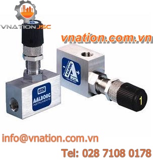 needle valve / manual / metering / for air