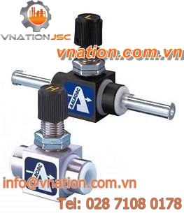 needle valve / flow control / shut-off / for air