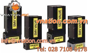 needle valve / metering / for gas / aluminum
