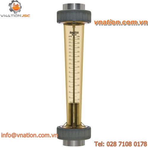 variable-area flow meter / plastic tube / for air / for liquids