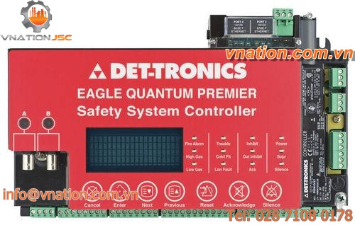 gas detection control unit with Ethernet interface