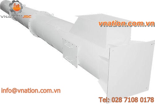 rigid air duct / galvanized steel / treatment / for ventilation